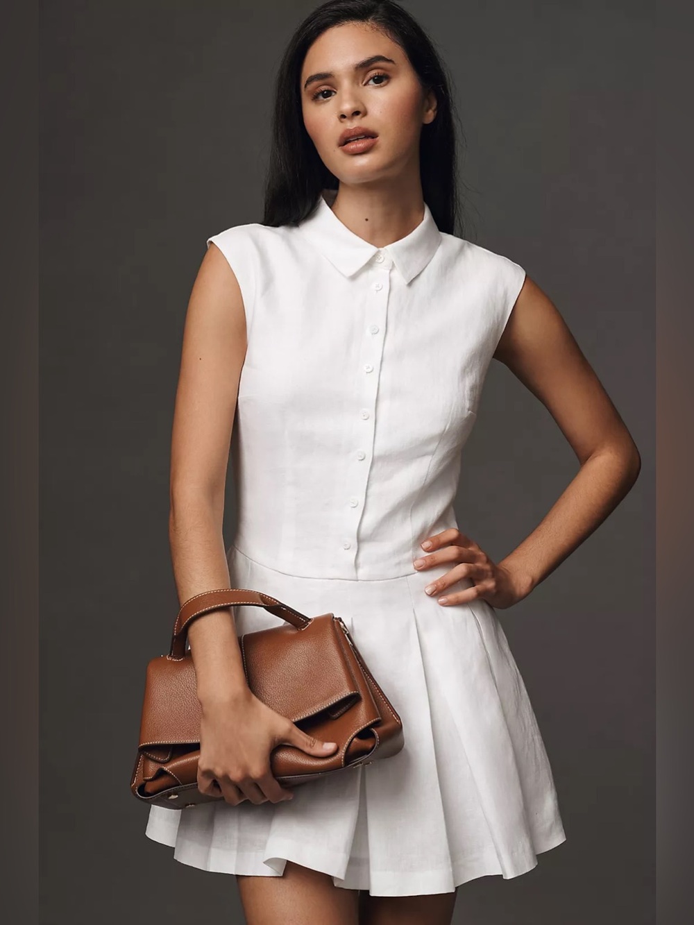 Reformation Arella Linen Dress